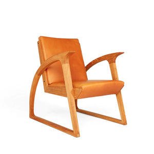 Havana Warm Spice Leather for Sedan Relax Teak Chair