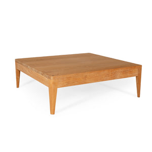 Low coffee table handmade from natural teak.  