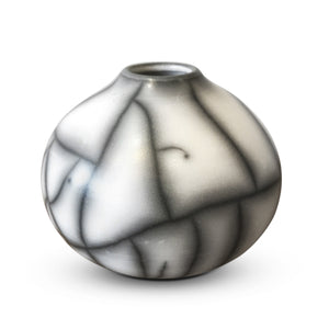 Naked White Craquele Vase -Small