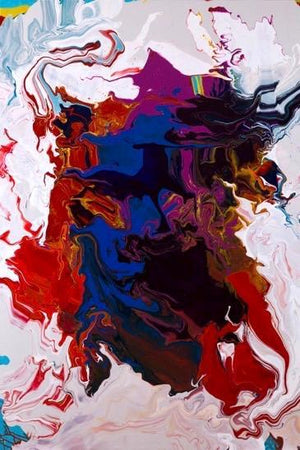 Colorful Stefanie Hauger Painting, 2016